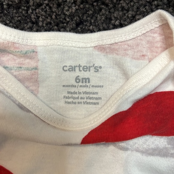 Baby First Christmas Holiday Santa Bundle Outfit Onesies and Pants 6 months - Picture 7 of 7